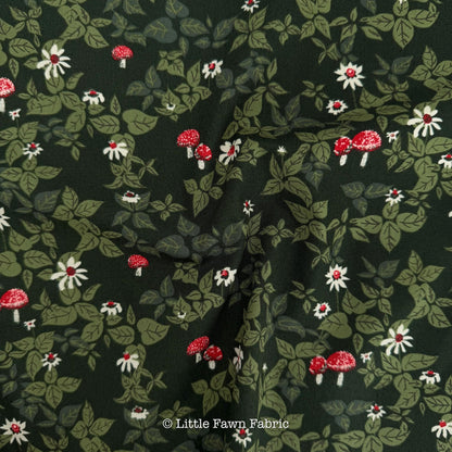 Woodland Walk Evergreen Fabric SPR-42615