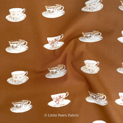 Cup of Tea Fabric Teacup Print SPR-42605