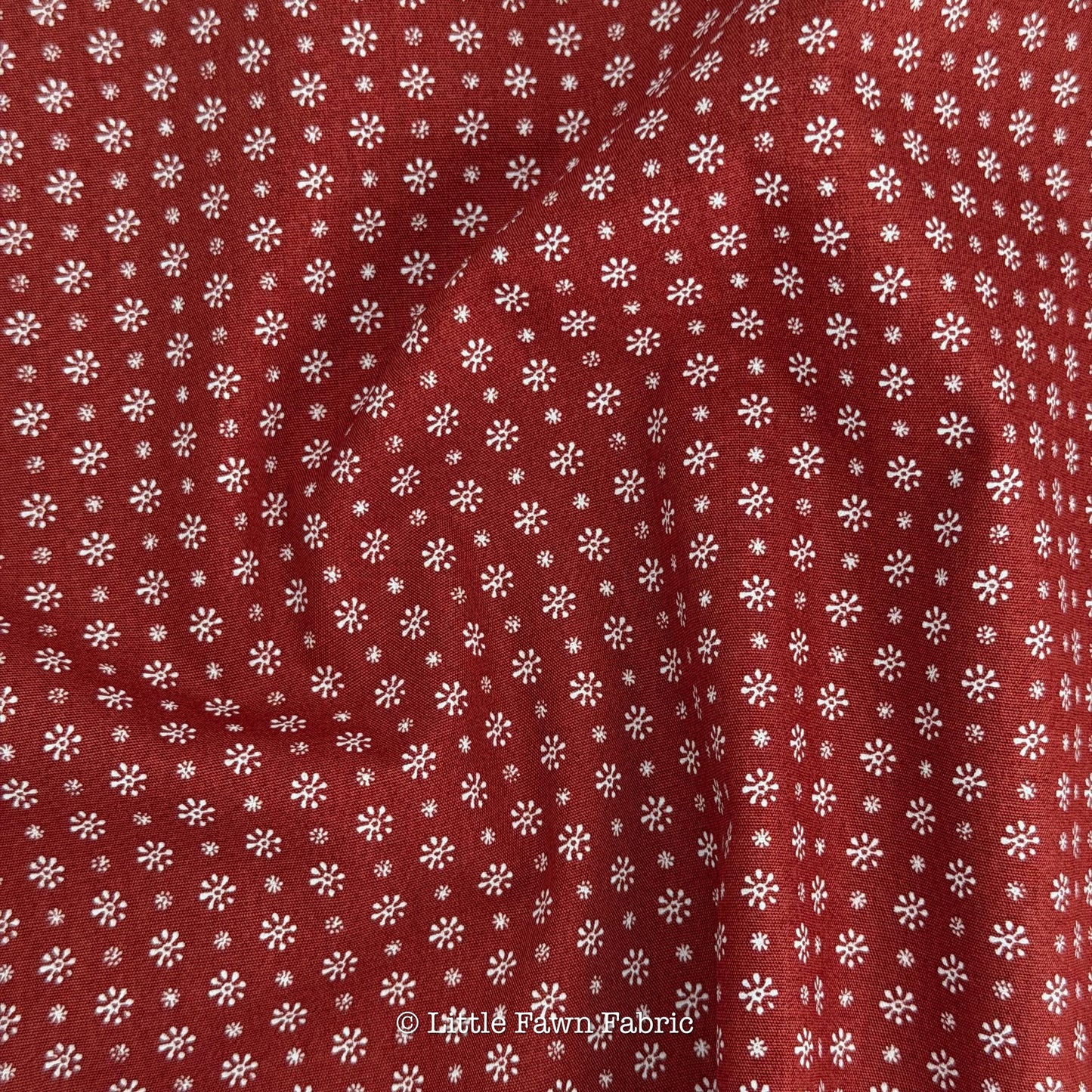 Pretty Paper Crimson Fabric Red Small Floral SPR-42601