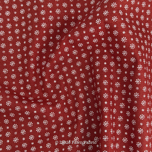 Pretty Paper Crimson Fabric Red Small Floral SPR-42601