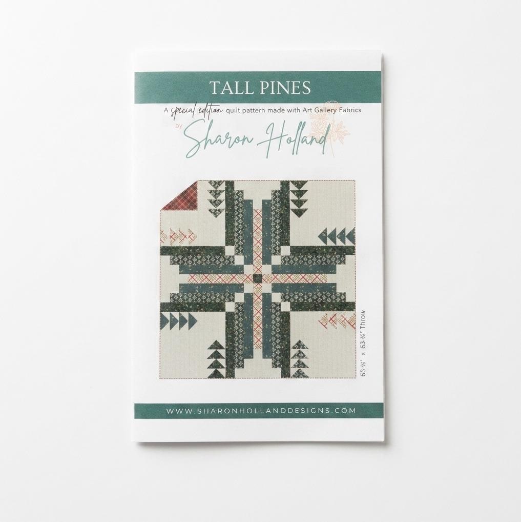 Tall Pines Quilt Pattern – Sharon Holland – Art Gallery Fabrics – Printed Quilt Pattern – Beginner Friendly Forest Quilt