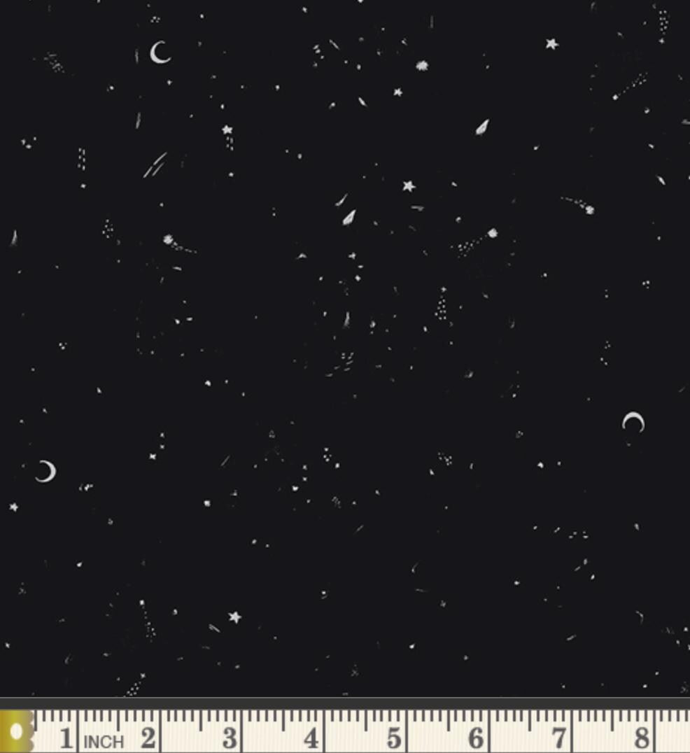 In the Dark Phantom ENW-49405 by Katarina Roccella for Art Gallery Fabrics | Enshadow Collection Cotton Fabric | Celestial Night Sky Cotton