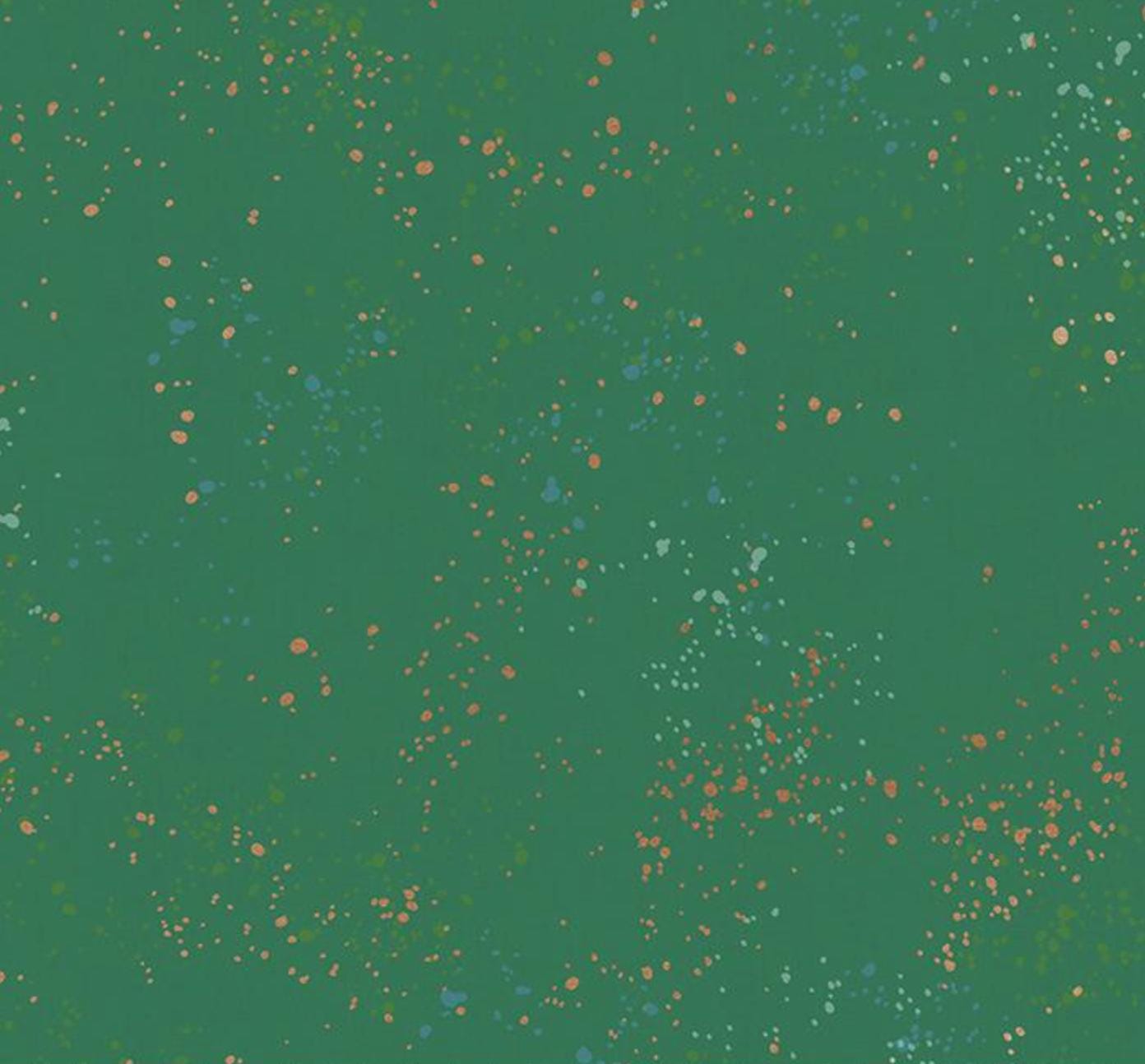 Speckled Metallic Emerald Green Fabric RS5027 74M Ruby Star Society Rashida Coleman Hale Dark Green Gold Speckles Quilting Cotton Yardage