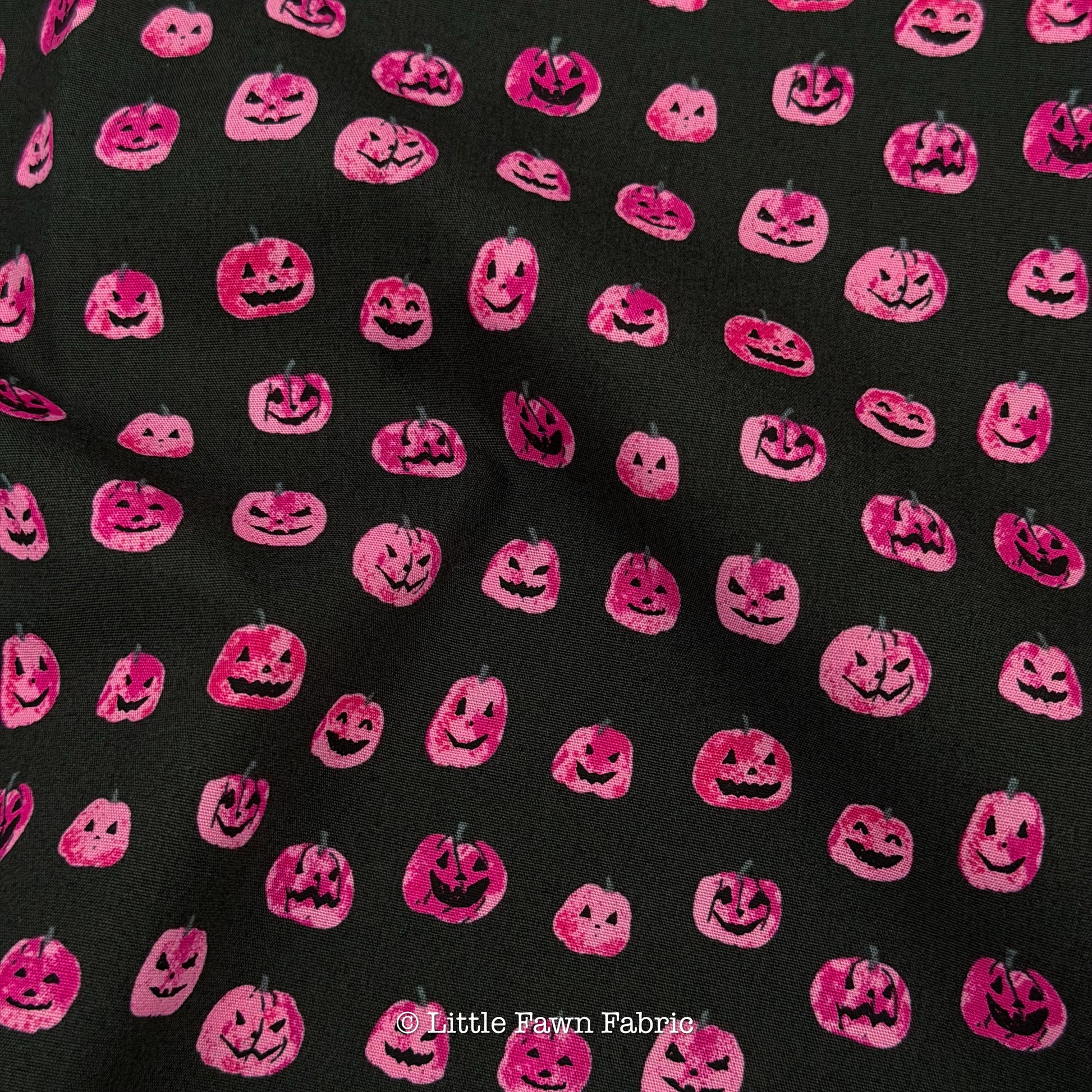Cute Spooky Enshadow Fabric Bundle | 5pc Fat Quarter Bundle | Pink Halloween AGF Fabric Bundle