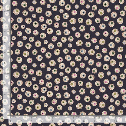 Eye Candy Fabric by Dear Stella | Raven Eyeball Halloween Cotton Fabric | Love At First Bite Spooky Fabric | STELLA D3481 RAVEN