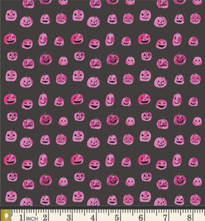 Gourd Parade ENW-49407 Fabric by Katarina Roccella for AGF | Enshadow Collection Cotton Fabric | Pink Pumpkin Halloween Fabric