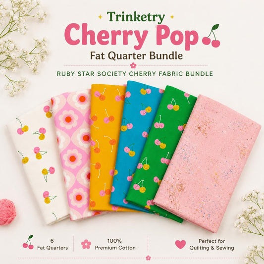 Trinketry Cherry Pop Fat Quarter Bundle (6 pieces)