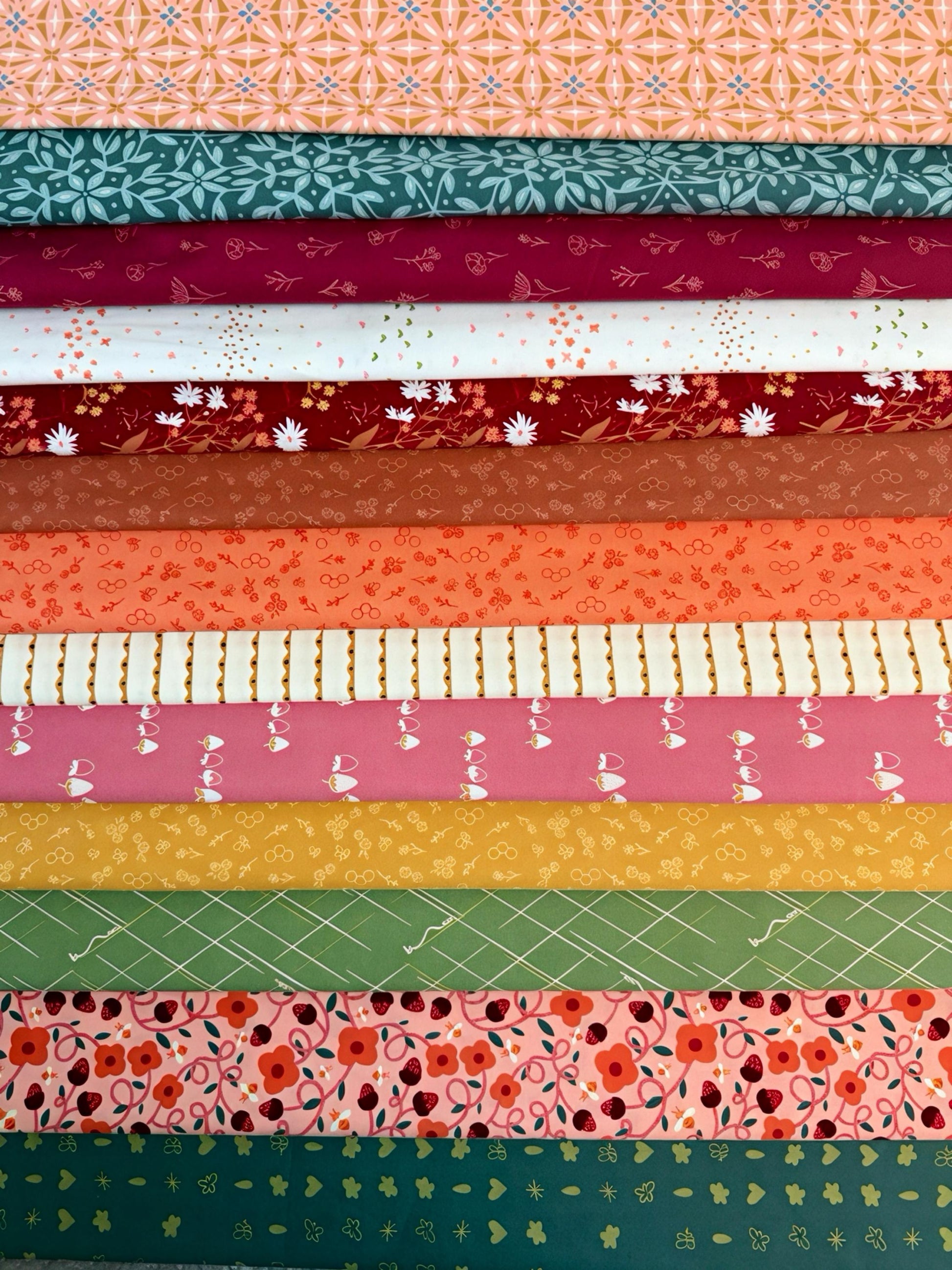 Garden Market Bundle | 13 Fat Quarters | Summer Homestead by Sewcial Bee Collective for Art Gallery Fabrics