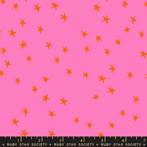 Starry Vivid Pink RS4109 41 Ruby Star Society Fabric | Alexia Abegg Pink Starry Cotton Fabric
