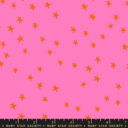 Starry Vivid Pink RS4109 41 Ruby Star Society Fabric | Alexia Abegg Pink Starry Cotton Fabric