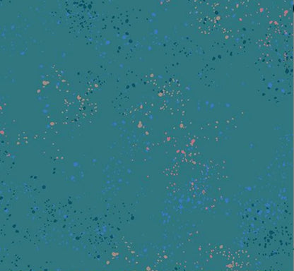 Speckled Storytime RS5027 129 Fabric by the Yard | Ruby Star Society Speckled Basics | Rashida Coleman Hale | Turquoise Teal Blender Fabric