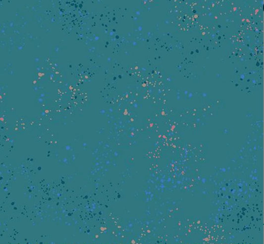 Speckled Storytime RS5027 129 Fabric by the Yard | Ruby Star Society Speckled Basics | Rashida Coleman Hale | Turquoise Teal Blender Fabric
