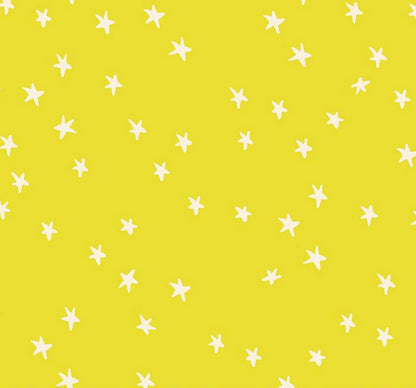 Starry Citron RS4109-47 Fabric | Ruby Star Society Starry | Alexia Abegg | Citron Yellow Star Blender Fabric | Modern Quilting Cotton