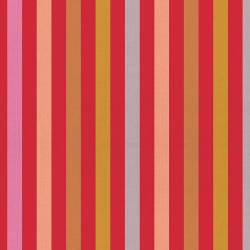 Stripe in Fruit Salad | Picnic WOVENS by Suzy Quilts | Art Gallery Fabrics Yarn-Dyed Cotton | Pink Red Stripe Fabric 57-58" wide