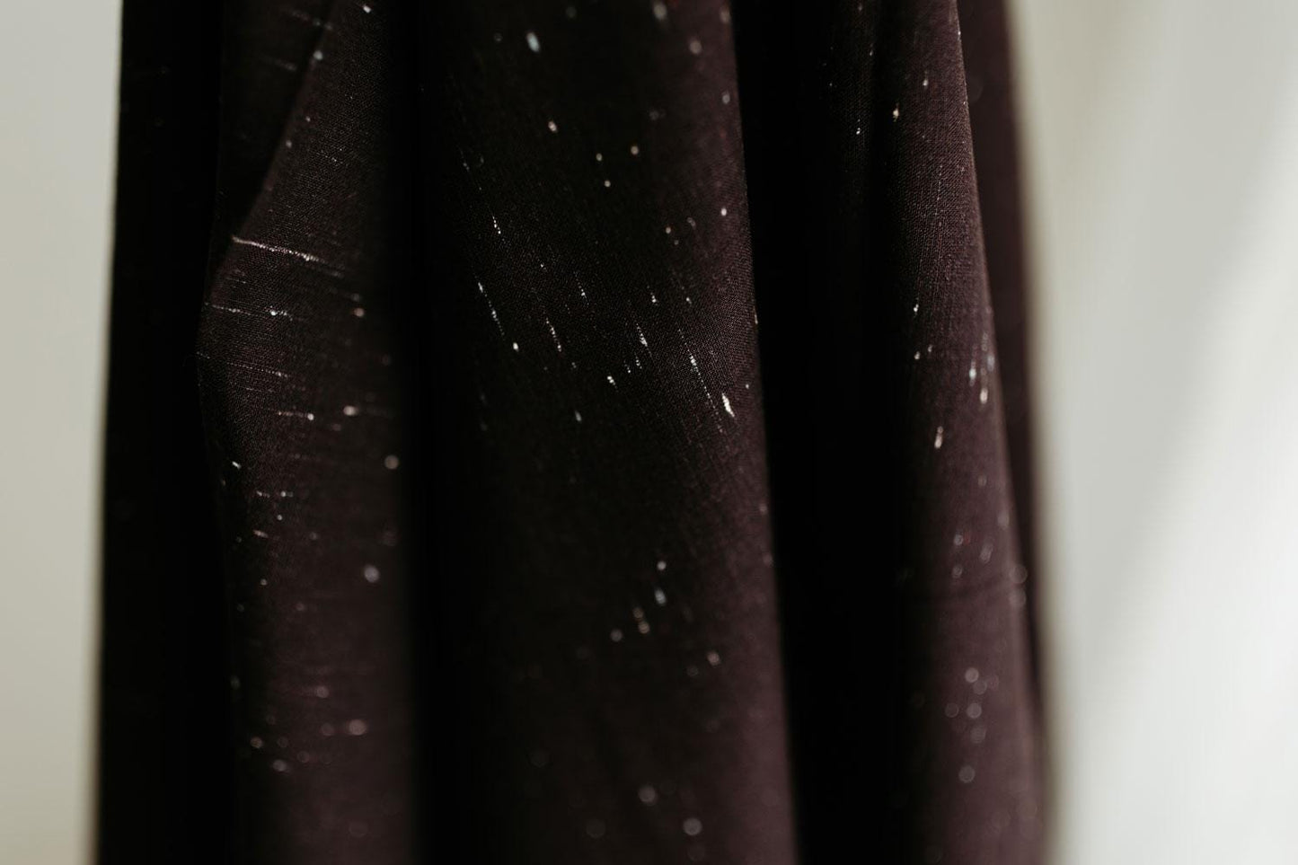 Speckled in Licorice Fabric 57-58" WIDE | Picnic WOVENS by Suzy Quilts | Art Gallery Fabrics Yarn-Dyed Cotton | Black Woven Fabric
