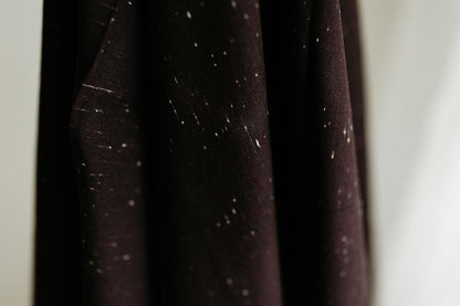 Speckled in Licorice Fabric 57-58" WIDE | Picnic WOVENS by Suzy Quilts | Art Gallery Fabrics Yarn-Dyed Cotton | Black Woven Fabric
