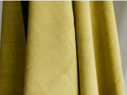 Slub in Key Lime Fabric | Picnic WOVENS by Suzy Quilts | Art Gallery Fabrics Yarn-Dyed Cotton | Lime Green Woven Fabric 57-58" Wide