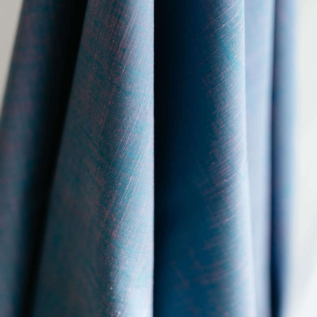 Slub in Blueberry | Picnic WOVENS by Suzy Quilts | Art Gallery Fabrics Yarn-Dyed Cotton | Blue Woven Fabric by the Yard 57-58" Wide