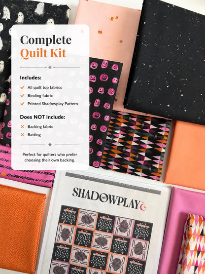 Shadowplay Quilt Kit | Enshadow by Katarina Roccella | Art Gallery Fabrics | Throw Quilt Kit | Complete or Deluxe Full Kit Available