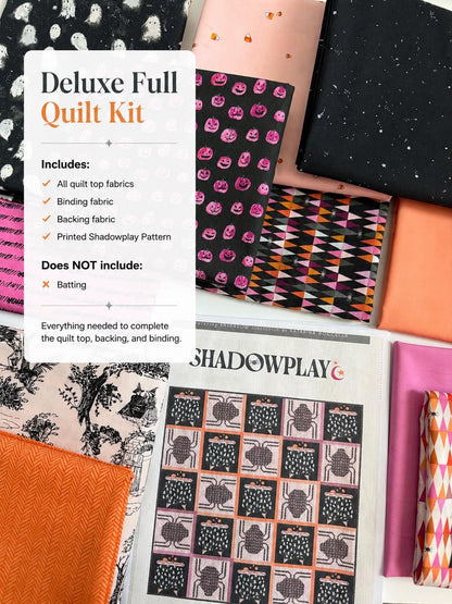 Shadowplay Quilt Kit | Enshadow by Katarina Roccella | Art Gallery Fabrics | Throw Quilt Kit | Complete or Deluxe Full Kit Available