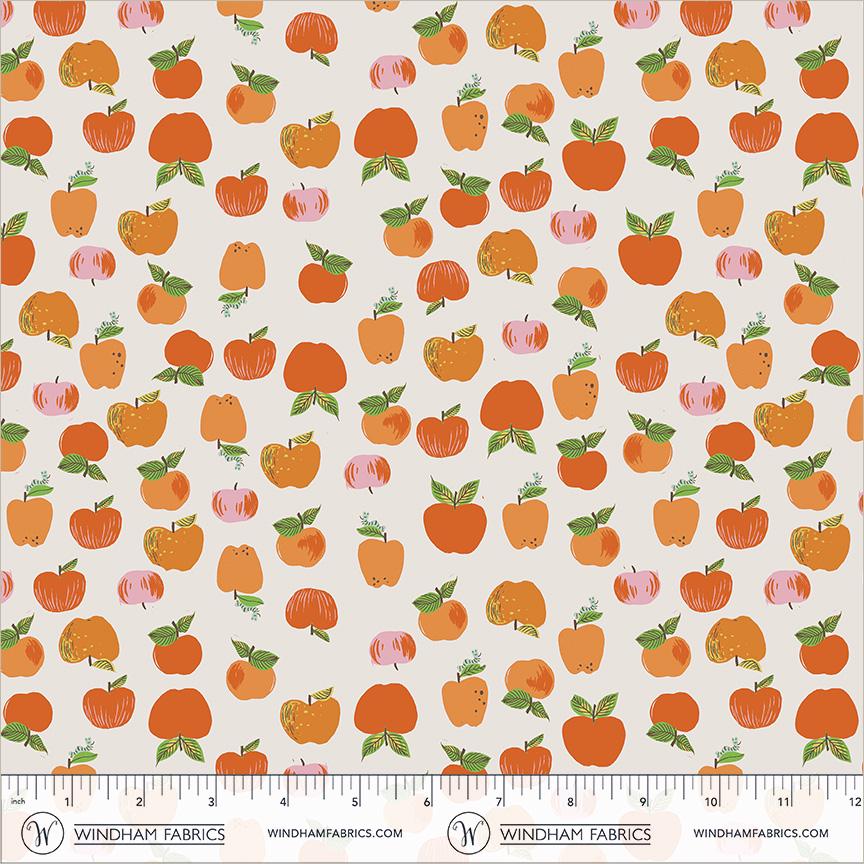 Apple Fabric | Heather Ross Favorites | Windham Fabrics Cotton | Apple Orchard Fabric | Teacher Quilt Fabric by the Yard