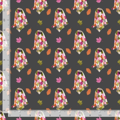Pink Moon Ghosts Fabric Bundle | 3pc Fat Quarter or Half Yard Halloween Bundle | Cute Spooky Cottagecore | by Pammie Jane for Dear Stella