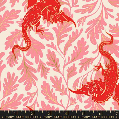 Dragon's Hoard Fabric Bundle | Curated FireGlow Bundle | Ruby Star Society Dragon Fabric | 9 Fat Quarters | Sarah Watts Fantasy Fabric