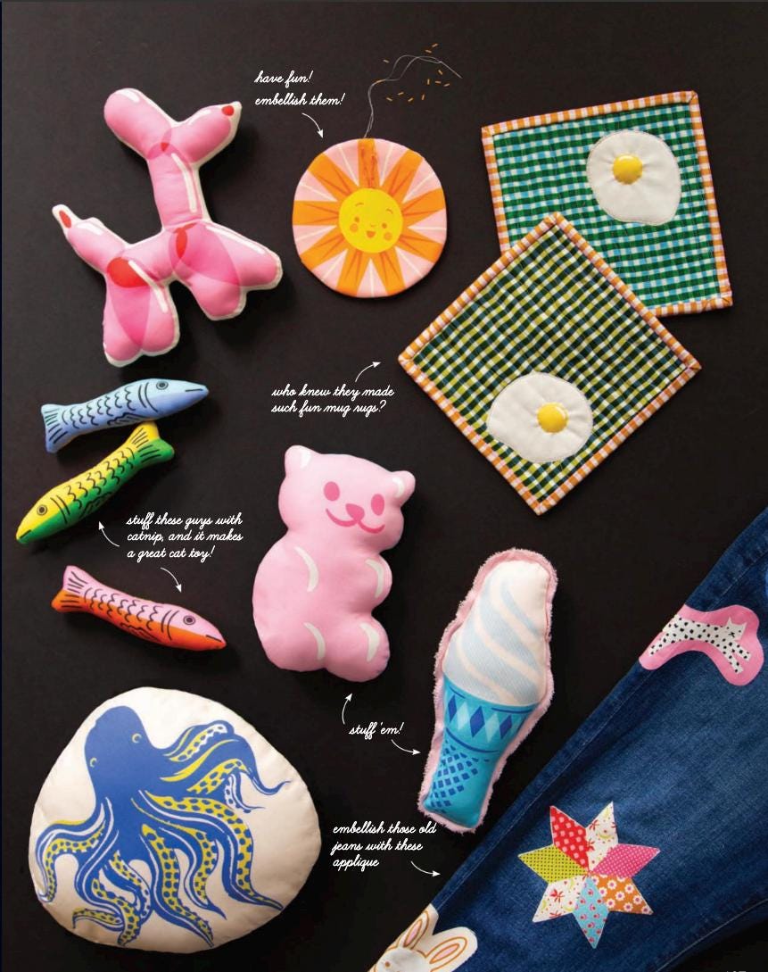 Projects With Purpose 2026 Cut & Sew Panel | Ruby Star Society Sewing Fabric Panel | Softie and Stuffed Animal Sewing Project | RS5217 11