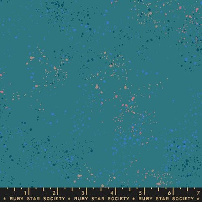 Speckled Storytime RS5027 129 Fabric by the Yard | Ruby Star Society Speckled Basics | Rashida Coleman Hale | Turquoise Teal Blender Fabric