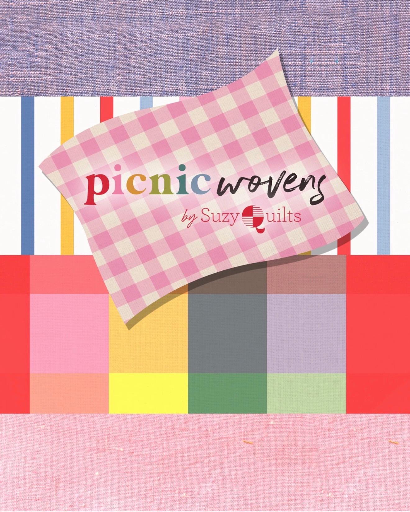 Picnic WOVENS Full Collection Bundle | 17 Fat Quarters or Half Yards | Suzy Quilts for Art Gallery Fabrics