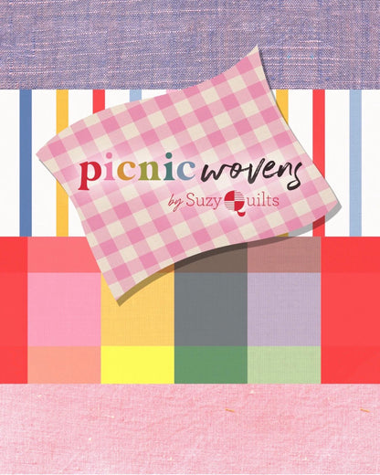 Picnic WOVENS Full Collection Bundle | 17 Fat Quarters or Half Yards | Suzy Quilts for Art Gallery Fabrics