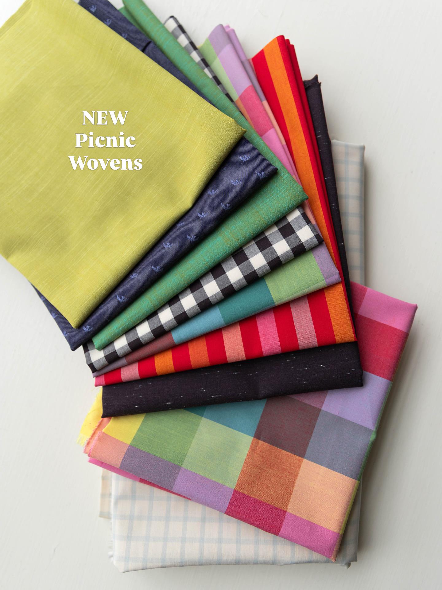 Picnic WOVENS Full Collection Bundle | 17 Fat Quarters or Half Yards | Suzy Quilts for Art Gallery Fabrics