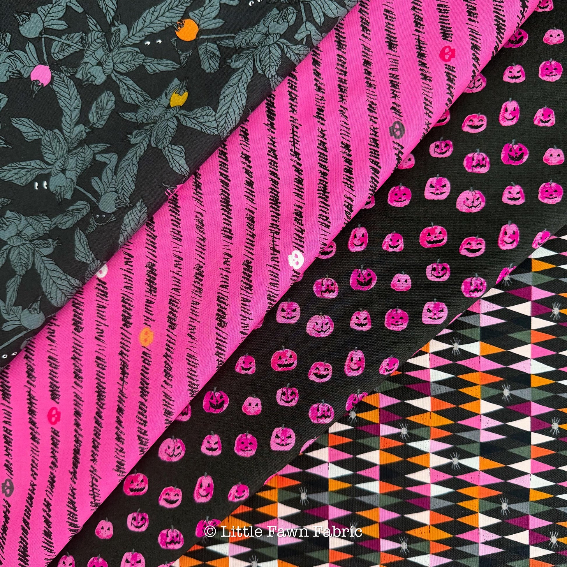 Enshadow Layer Cake | 42 Assorted 10" Squares | Katarina Roccella for AGF | Halloween Precut Fabric Bundle | 100% Premium Cotton