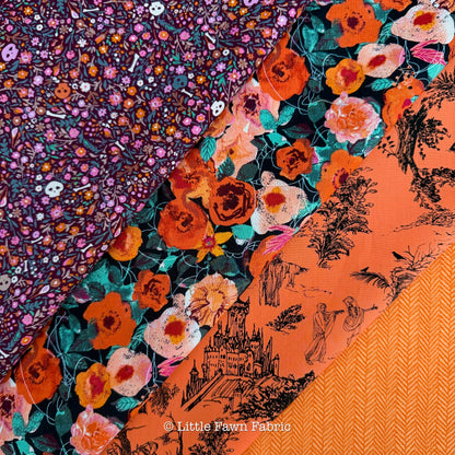 Enshadow Layer Cake | 42 Assorted 10" Squares | Katarina Roccella for AGF | Halloween Precut Fabric Bundle | 100% Premium Cotton