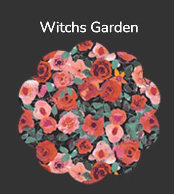 Enshadow Ghost Garden Bundle – 5 Piece Halloween Fabric Bundle – Art Gallery Fabrics – Katarina Roccella – Fat Quarter or Half Yard