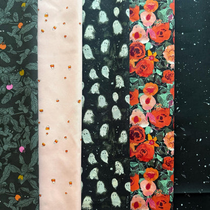 Enshadow Ghost Garden Bundle – 5 Piece Halloween Fabric Bundle – Art Gallery Fabrics – Katarina Roccella – Fat Quarter or Half Yard