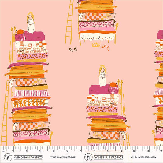 Princess and the Pea | Heather Ross Favorites | Windham Fabrics Cotton | Fairytale Princess Fabric | Storybook Quilt Fabric