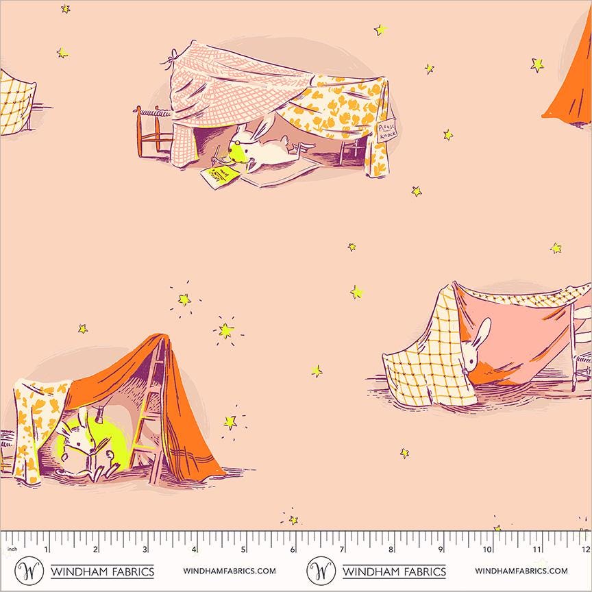 Quilt Tent | Heather Ross Favorites | Windham Fabrics Cotton | Blanket Fort Fabric | Childhood Storybook Quilt Fabric