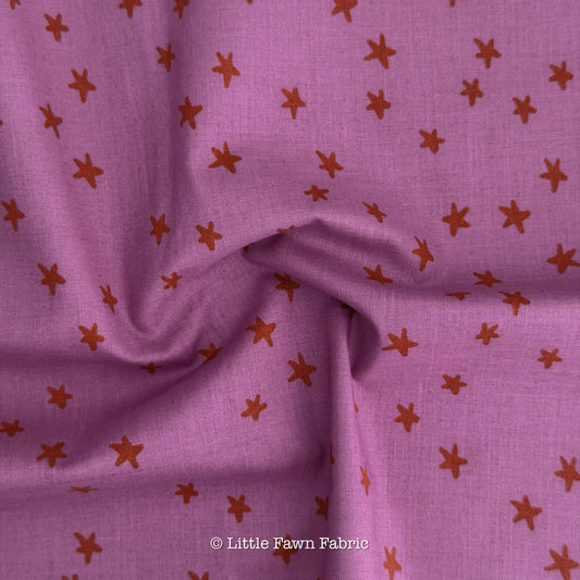 Starry New Heliotrope Fabric by Alexia Abegg for Ruby Star Society | RS4109 77 | Pink Lavender Star Blender Quilting Cotton