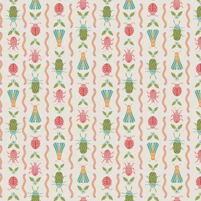 Crawling Critters Ivory Fabric by the Yard | Love Bugs Collection | Jayme Marie Designs | Cloud9 Fabrics | Ladybug Fabric