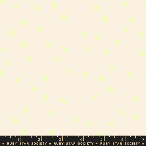 Freaky Familiars Neon Yellow Starry Fabric – Ruby Star Society RS4109 95 – Halloween Blender Quilting Cotton