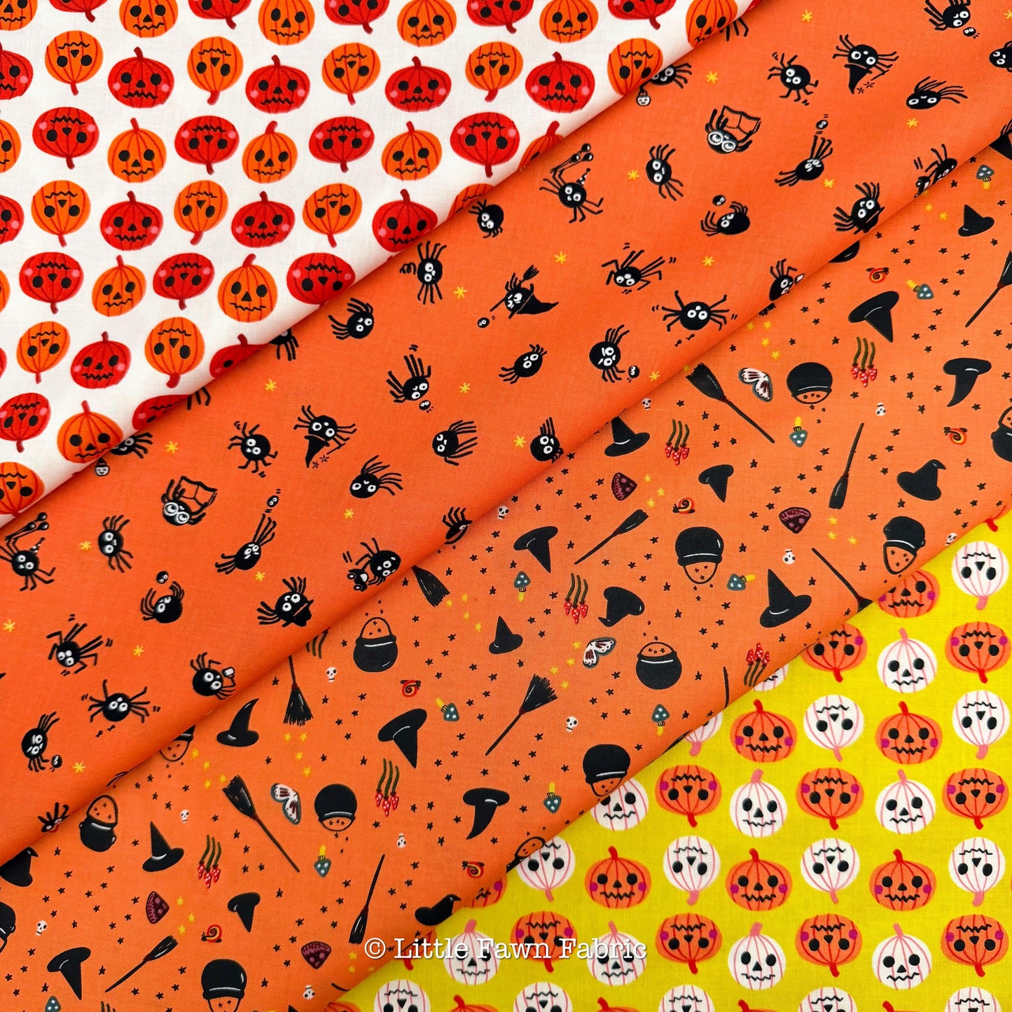 Freaky Familiars Full Collection Fabric Bundle, Ruby Star Society Halloween Fabric, 24 Piece Shop Cut Fat Quarter Bundle