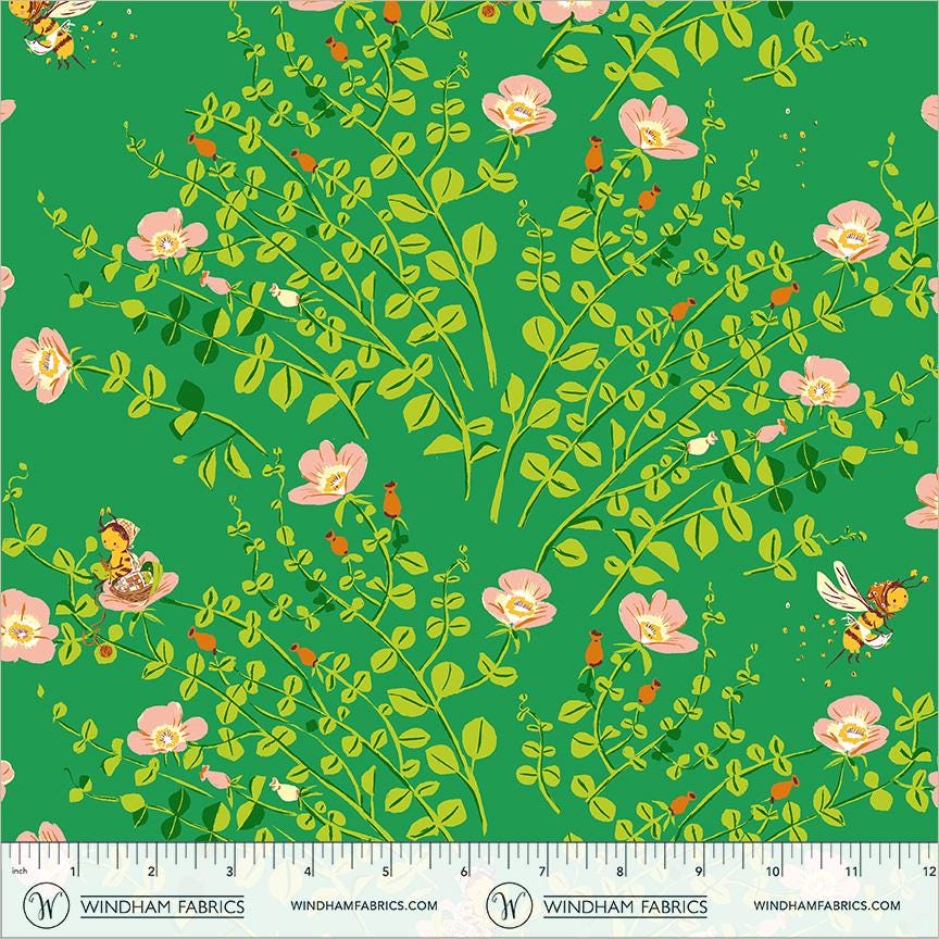 Heather Ross Woodland Adventure Bundle | 5 Fat Quarters or Half Yards | Frog Pond | Woodland Fabric Bundle | Cottagecore Quilt Fabric