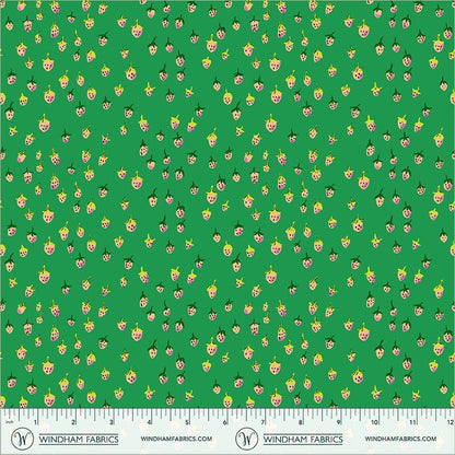 Heather Ross Strawberry Patch Fabric Bundle | 5 Fat Quarters or Half Yards Cottagecore Prints