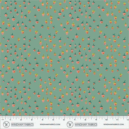 Heather Ross Strawberry Patch Fabric Bundle | 5 Fat Quarters or Half Yards Cottagecore Prints