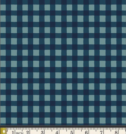Small Plaid of My Dreams Mystic Fabric, Art Gallery Fabrics, Blue Plaid Quilting Cotton, PLDS-913