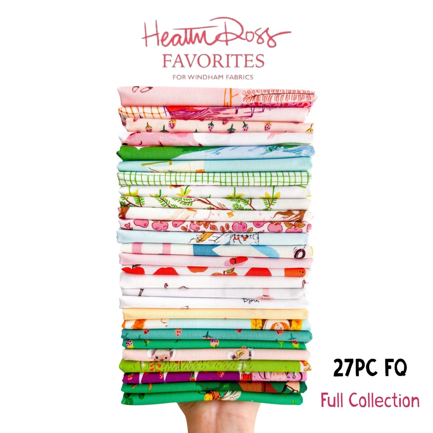 Heather Ross Favorites Full Collection Bundle | 27 Fat Quarters | Windham Fabrics | Complete Collection Bundle | Heather Ross Fabric Bundle