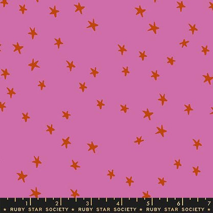 Starry New Heliotrope Fabric by Alexia Abegg for Ruby Star Society | RS4109 77 | Pink Lavender Star Blender Quilting Cotton