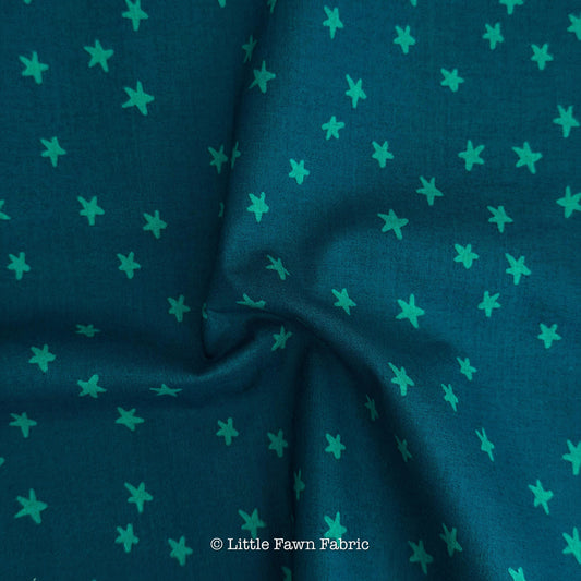 Starry New Galaxy Fabric by Alexia Abegg for Ruby Star Society | RS4109 87 | Dark Blue Star Blender Quilting Cotton