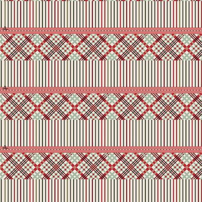 Classic Spruce Fat Quarter Bundle – Spruce by Sharon Holland – Art Gallery Fabrics – Christmas Red Green Floral Plaid Quilting Cotton